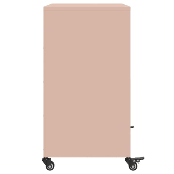 vidaXL Skjenk olivengrønn 68x39x72 cm stål