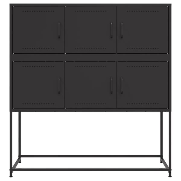 vidaXL skab 100,5x39x107 cm stål sort