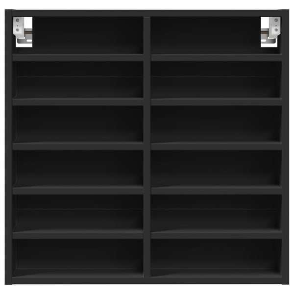 vidaXL Hyller svart 60x8,5x58 cm konstruert tre