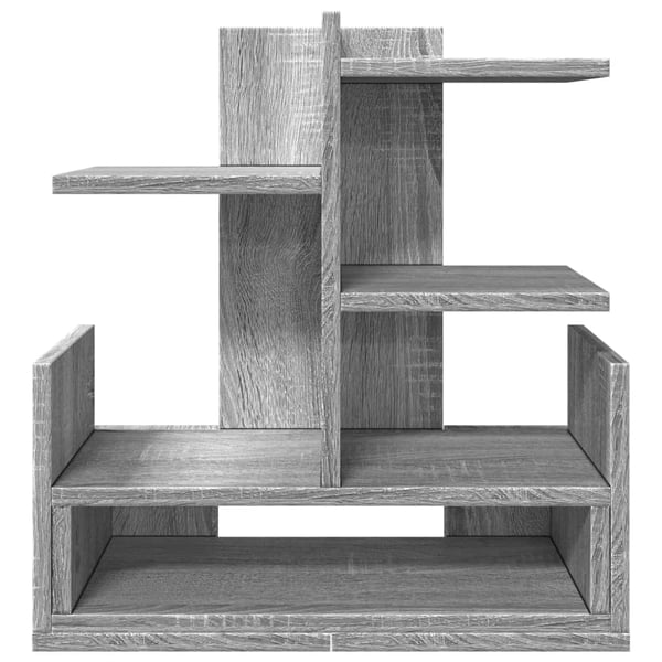 vidaXL hylde til skrivebord 49x20x52,5 cm konstrueret træ grå sonoma