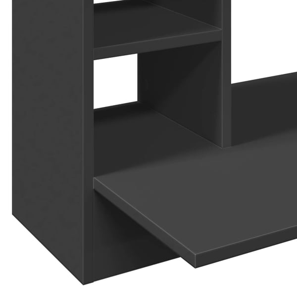 vidaXL Veggmontert skrivebord svart 105x48x75 cm konstruert tre
