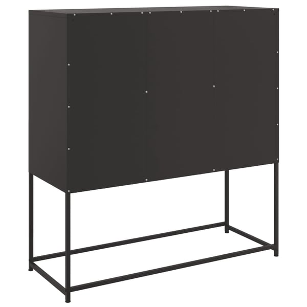 vidaXL skab 100,5x39x107 cm stål sort