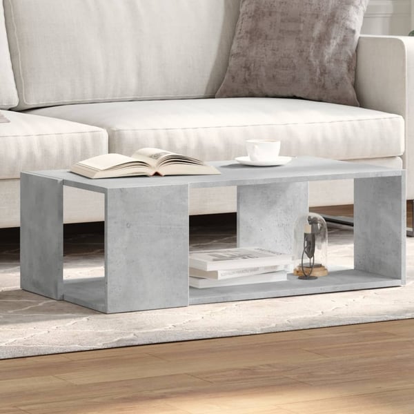 vidaXL Sohvapöytä betoninharmaa 89,5x48x30 cm tekninen puu