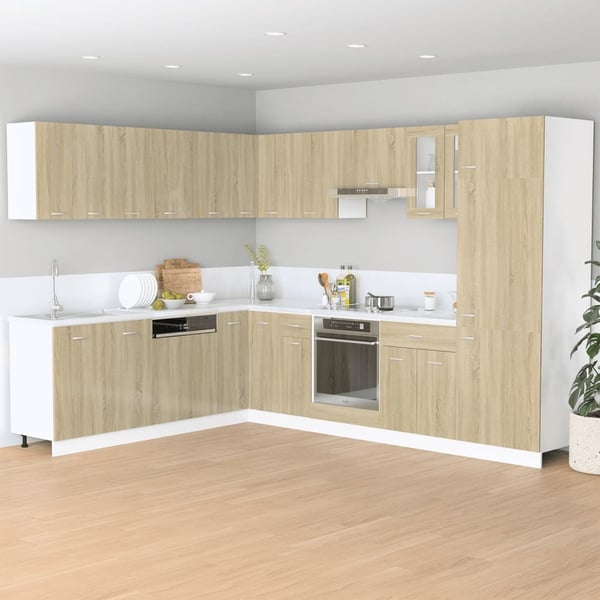 vidaXL Hengende skap "Lyon" sonoma eik 80x31x60 cm sponplate