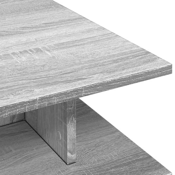 vidaXL Salongbord grå sonoma 102x55x35 cm konstruert tre