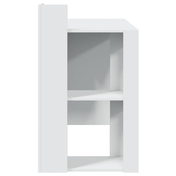 vidaXL Skrivebord hvit 103,5x56,5x94 cm konstruert tre