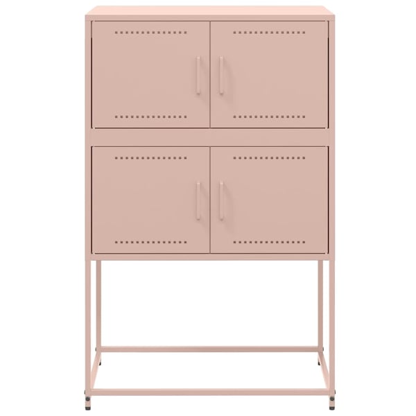 vidaXL Senkki pinkki 68,5x38,5x107 cm teräs