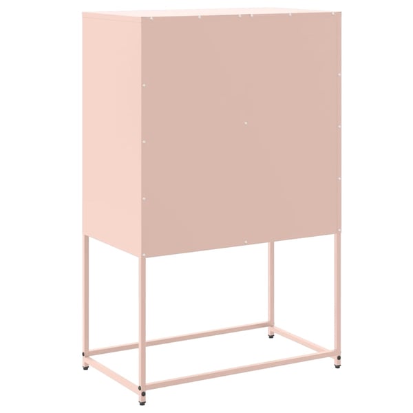 vidaXL Senkki pinkki 68,5x38,5x107 cm teräs