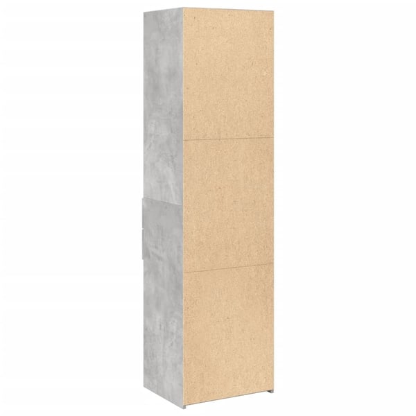 vidaXL Hylle betonggrå 50x42,5x185 cm konstruert tre