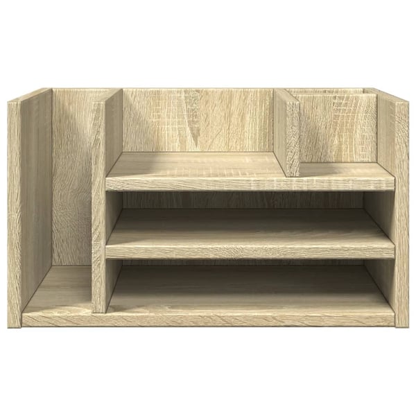 vidaXL Hylle til skrivebord sonoma eik 44,5x24x25 cm konstruert tre