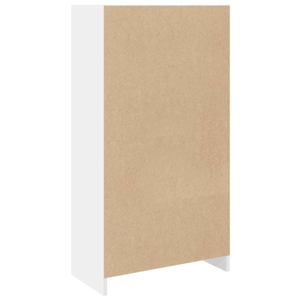 vidaXL bogreol 57x28,5x107,5 cm konstrueret træ hvid