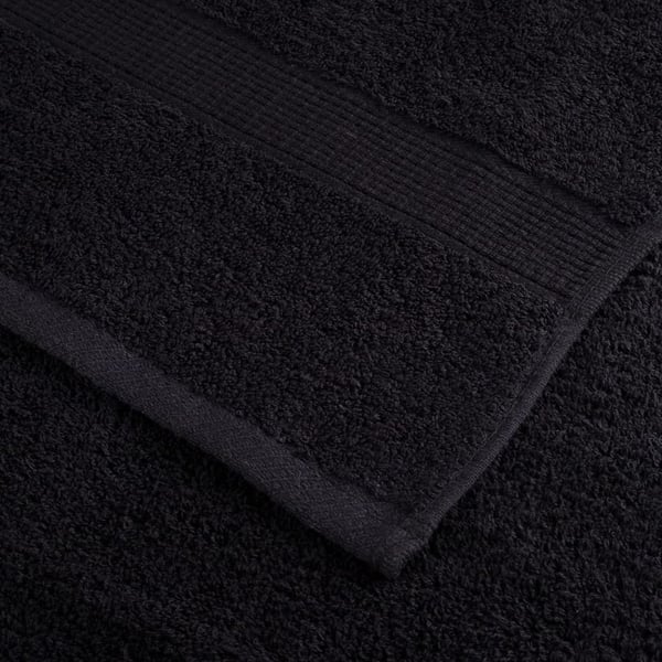 vidaXL Premium håndklær SOLUND 10 stk svart 100x200cm 600 g/m2