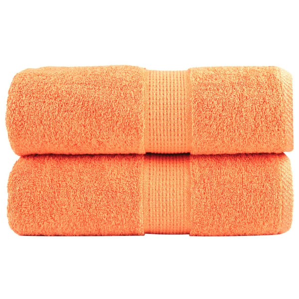 vidaXL gæstehåndklæder SOLUND 2 stk. Premium 30x50 cm 600 g/m2 orange