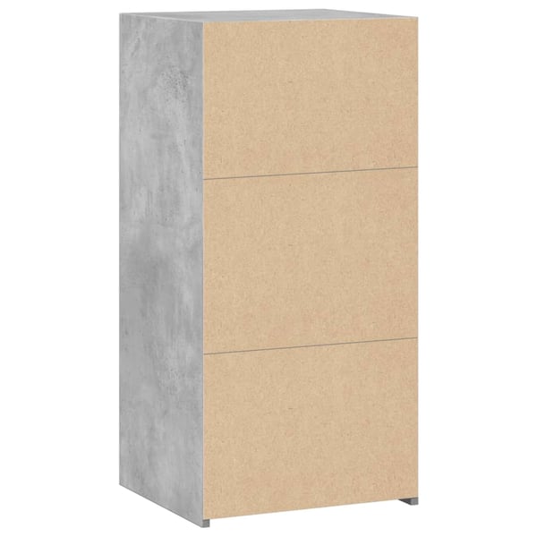 vidaXL Skjenk betonggrå 45x41x93 cm konstruert tre