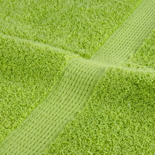 vidaXL Premium håndklær SOLUND 2 stk eplegrønn 100x200cm 600g/m2