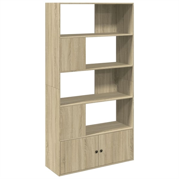 vidaXL Bokhylle sonoma eik 100x36x189 cm konstruert tre