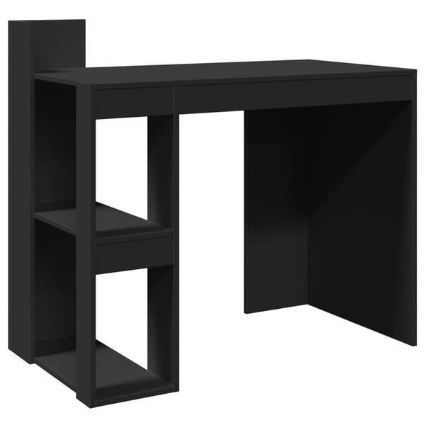 vidaXL skrivebord 103,5x56,5x94 cm konstrueret træ sort