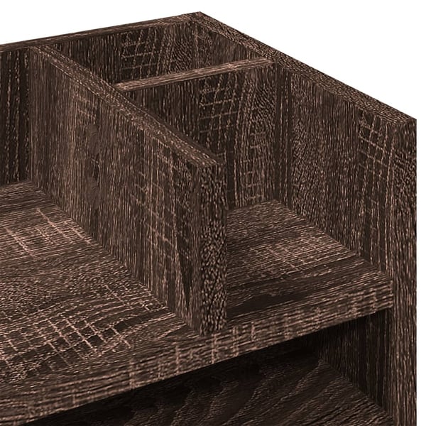 vidaXL dueslag 44,5x24x25 cm konstrueret træ brun egetræsfarve