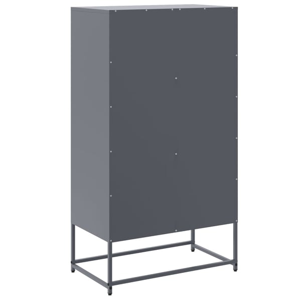 vidaXL skab 68,5x38,5x123,5 cm stål antracitgrå