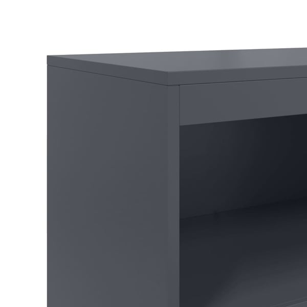 vidaXL skab 68,5x38,5x123,5 cm stål antracitgrå