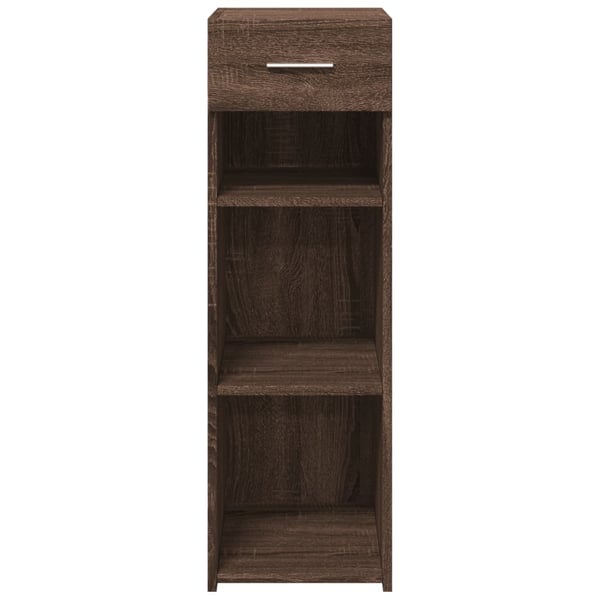 vidaXL Skjenk brun eik 30x42,5x93 cm konstruert tre