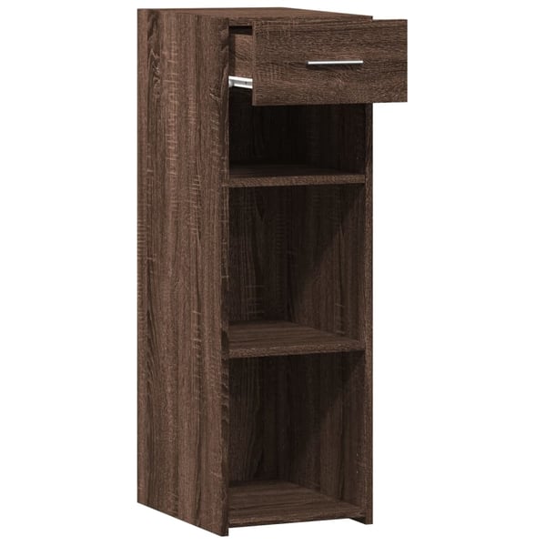 vidaXL Skjenk brun eik 30x42,5x93 cm konstruert tre