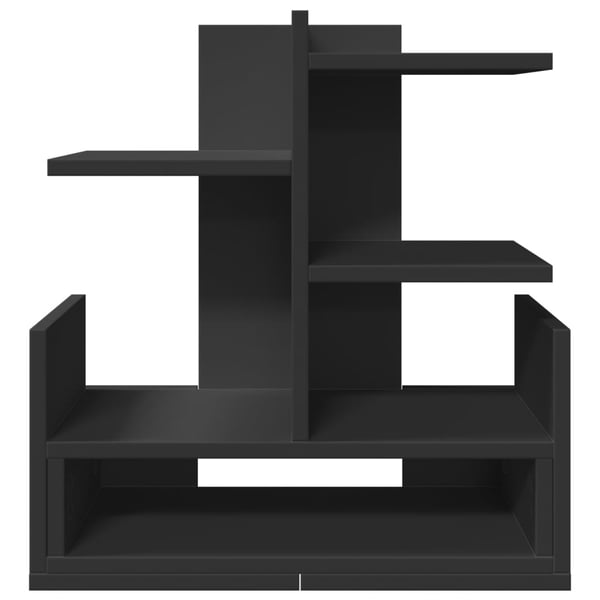 vidaXL Hylle til skrivebord svart 49x20x52,5 cm konstruert tre