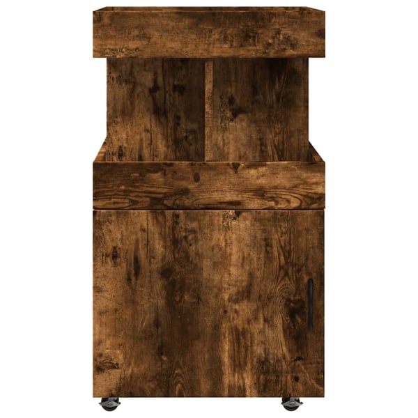 vidaXL Bartralle røkt eik 50x41x89 cm konstruert tre