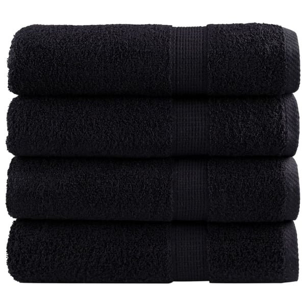 vidaXL Premium badehåndklær SOLUND 4 stk 100x150 cm 600 g/m2
