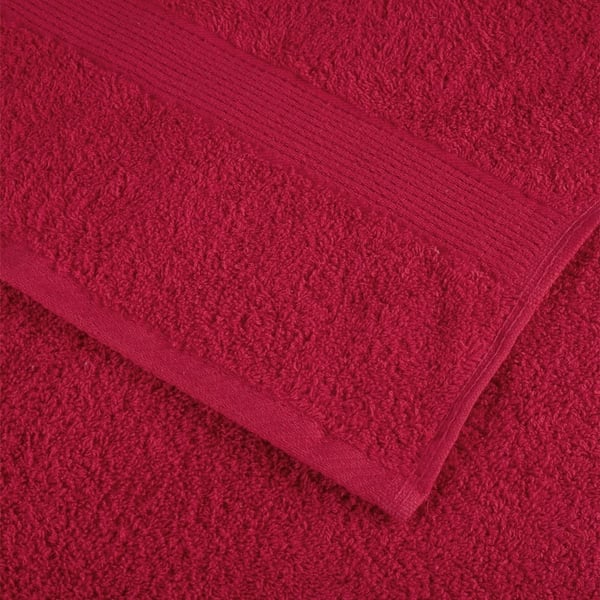 vidaXL Premium håndklær SOLUND 4 stk rød 100x200 cm 600 g/m2