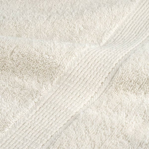 vidaXL Premium håndklær SOLUND 4 stk kremhvit 80x200 cm 600 g/m2