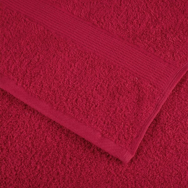 vidaXL Premium håndklær SOLUND 10 stk rød 100x200 cm 600 g/m2