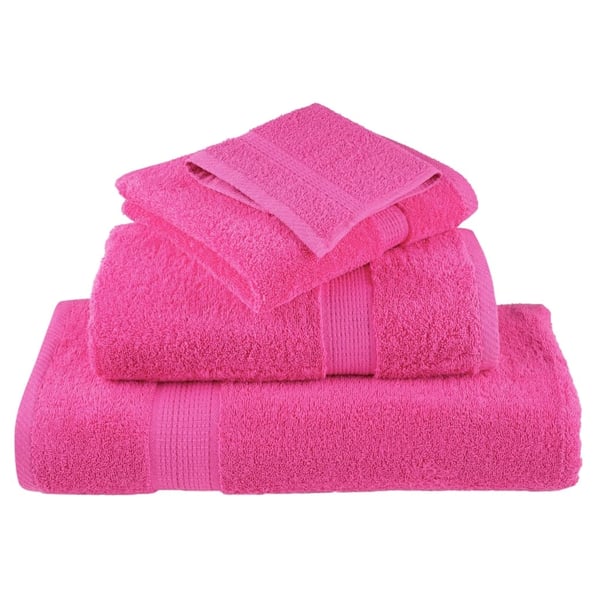 vidaXL Premium vaskehåndklær SOLUND 10 stk rosa 30x30 cm 600 gsm
