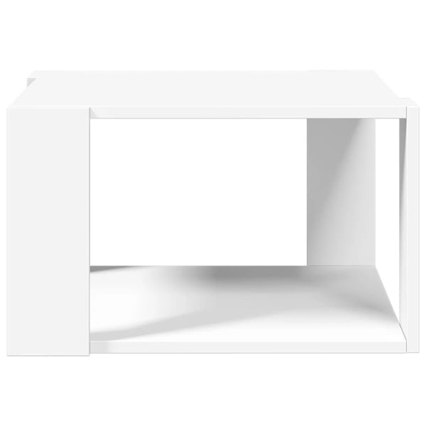 vidaXL Salongbord hvit 51,5x51,5x30 cm konstruert tre