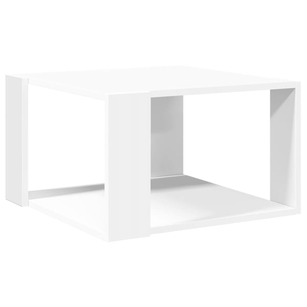 vidaXL Salongbord hvit 51,5x51,5x30 cm konstruert tre