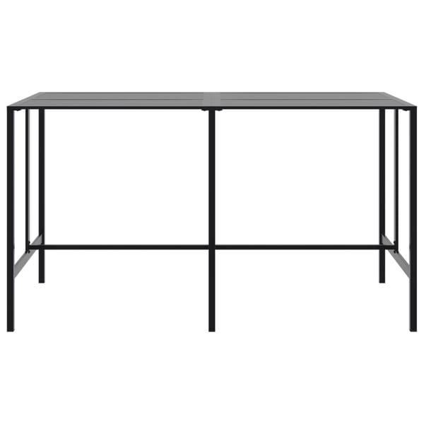 vidaXL barbord 200x100x110 cm pulverlakeret stål sort