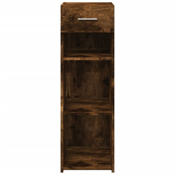 vidaXL reol 30x42,5x93 cm konstrueret træ røget egetræsfarve