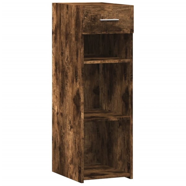vidaXL reol 30x42,5x93 cm konstrueret træ røget egetræsfarve