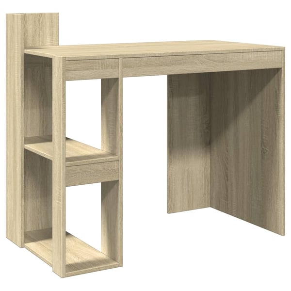 vidaXL Skrivebord sonoma eik 103,5x56,5x94 cm konstruert tre
