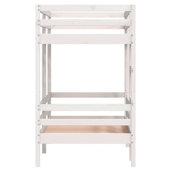 vidaXL køjeseng 80x200 cm massivt fyrretræ hvid