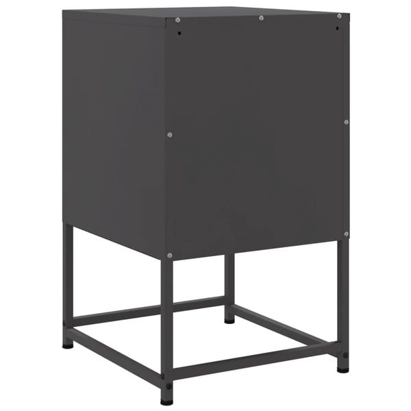 vidaXL sengebord 36x39x60,5 cm stål sort