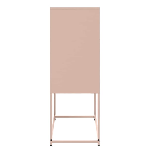 vidaXL Kaappi pinkki 68,5x38,5x107 cm teräs