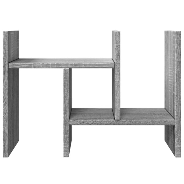 vidaXL Skrivbordshylla grå sonoma 34,5x15,5x35,5 cm konstruerat trä