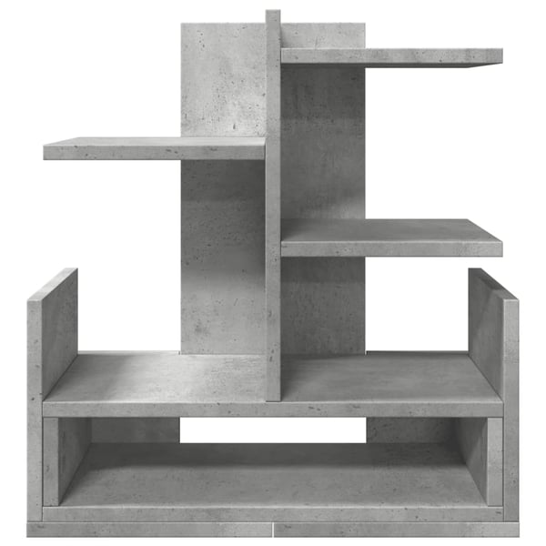 vidaXL Hylle til skrivebord betonggrå 49x20x52,5 cm konstruert tre