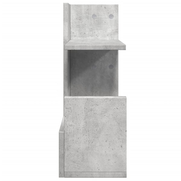 vidaXL Hylle til skrivebord betonggrå 49x20x52,5 cm konstruert tre