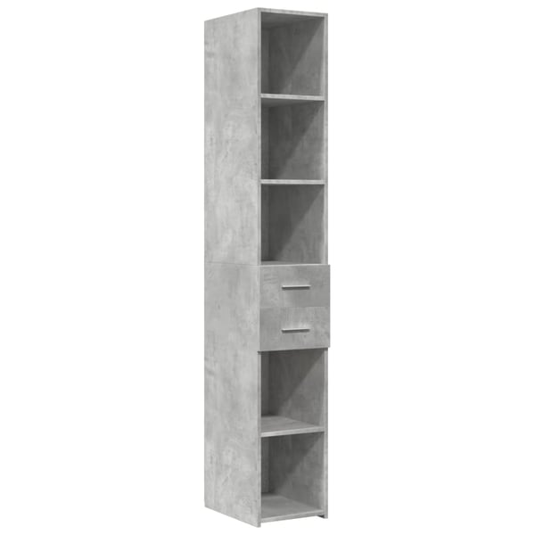 vidaXL Hylle betonggrå 30x42,5x185 cm konstruert tre