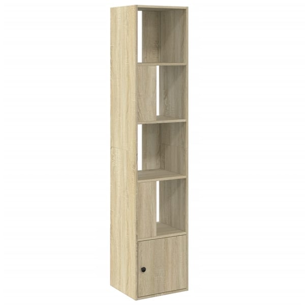 vidaXL Bokhylle sonoma eik 40x36x189 cm konstruert tre