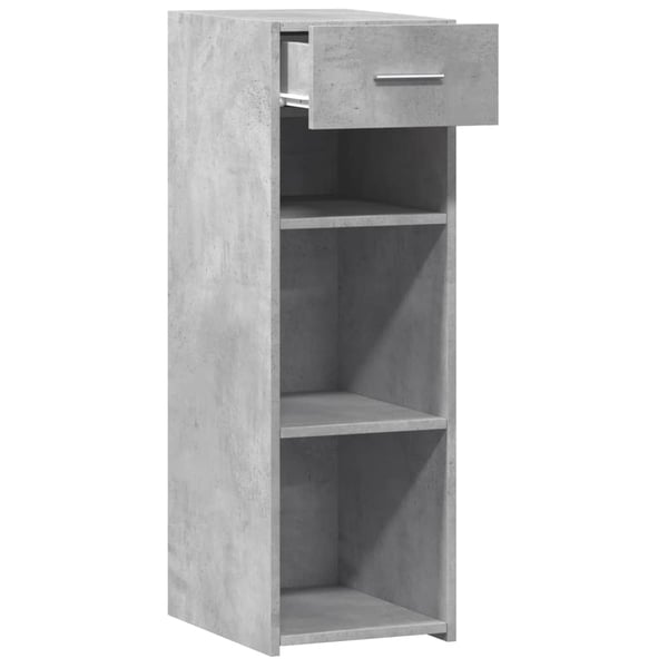 vidaXL Skjenk betonggrå 30x42,5x93 cm konstruert tre