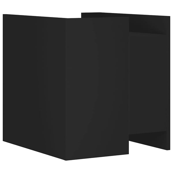 vidaXL sengebord 45x50x50 cm konstrueret træ sort