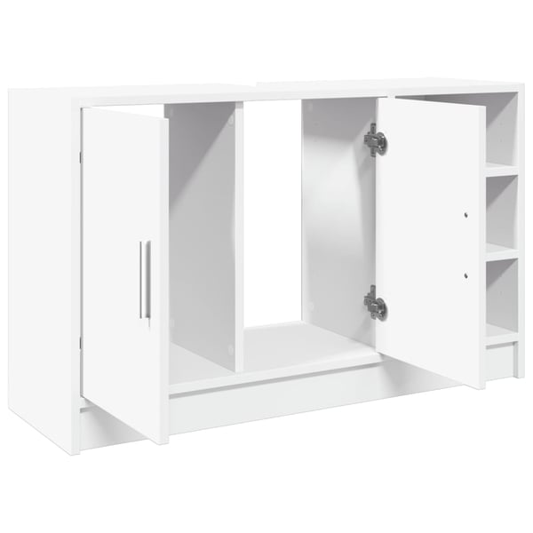 vidaXL Servantskap hvit 90x29x55 cm konstruert tre